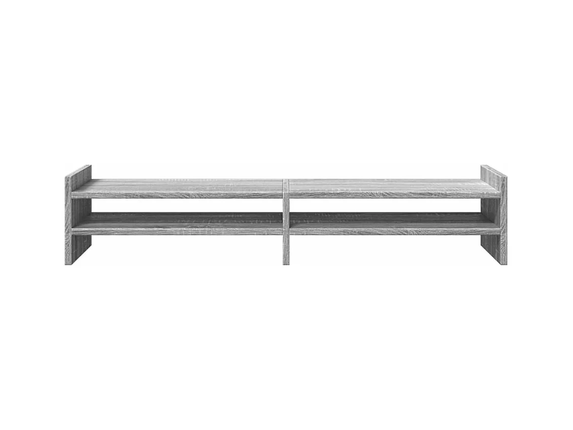 Support de moniteur sonoma gris 100x27x20 cm bois d'ingénierie