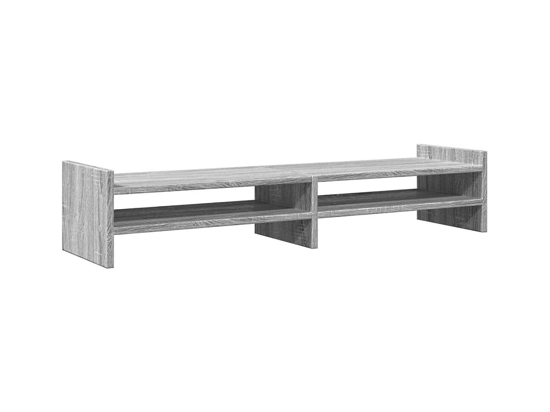 Support de moniteur sonoma gris 100x27x20 cm bois d'ingénierie