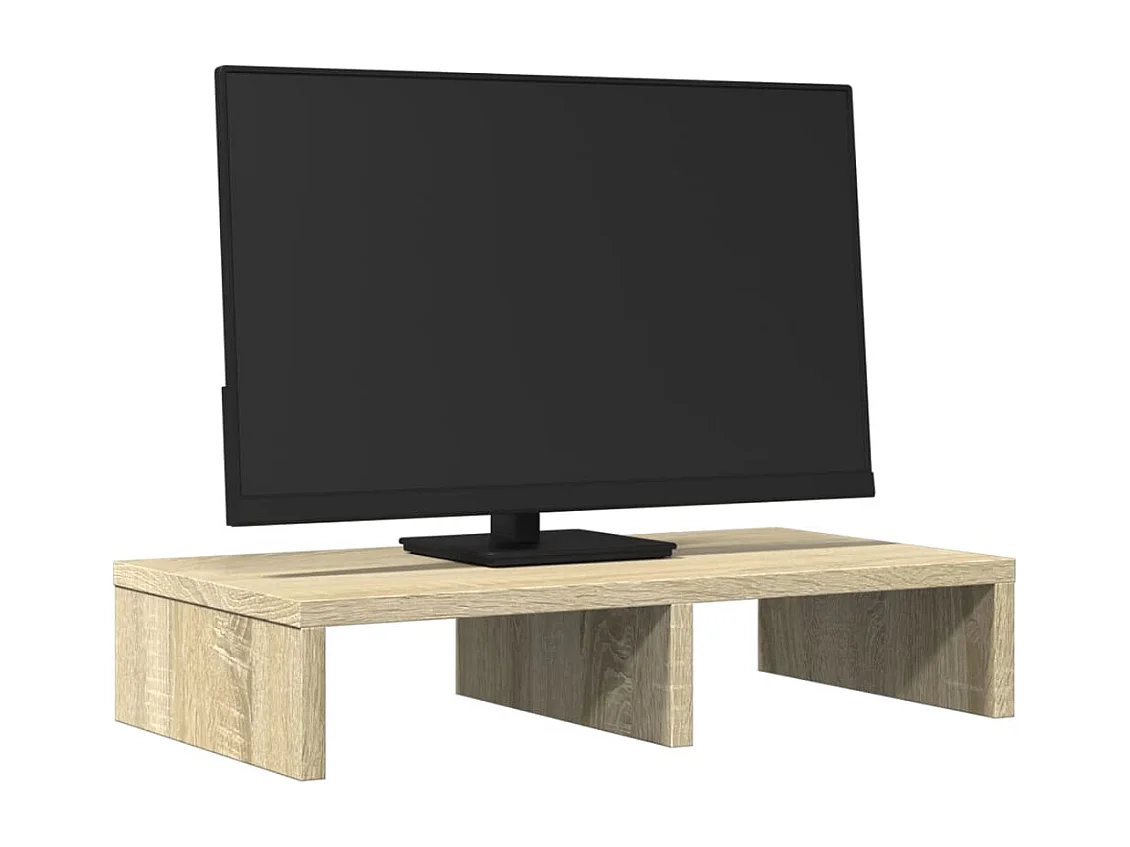 Support de moniteur chêne sonoma 50x27x10 cm bois d'ingénierie