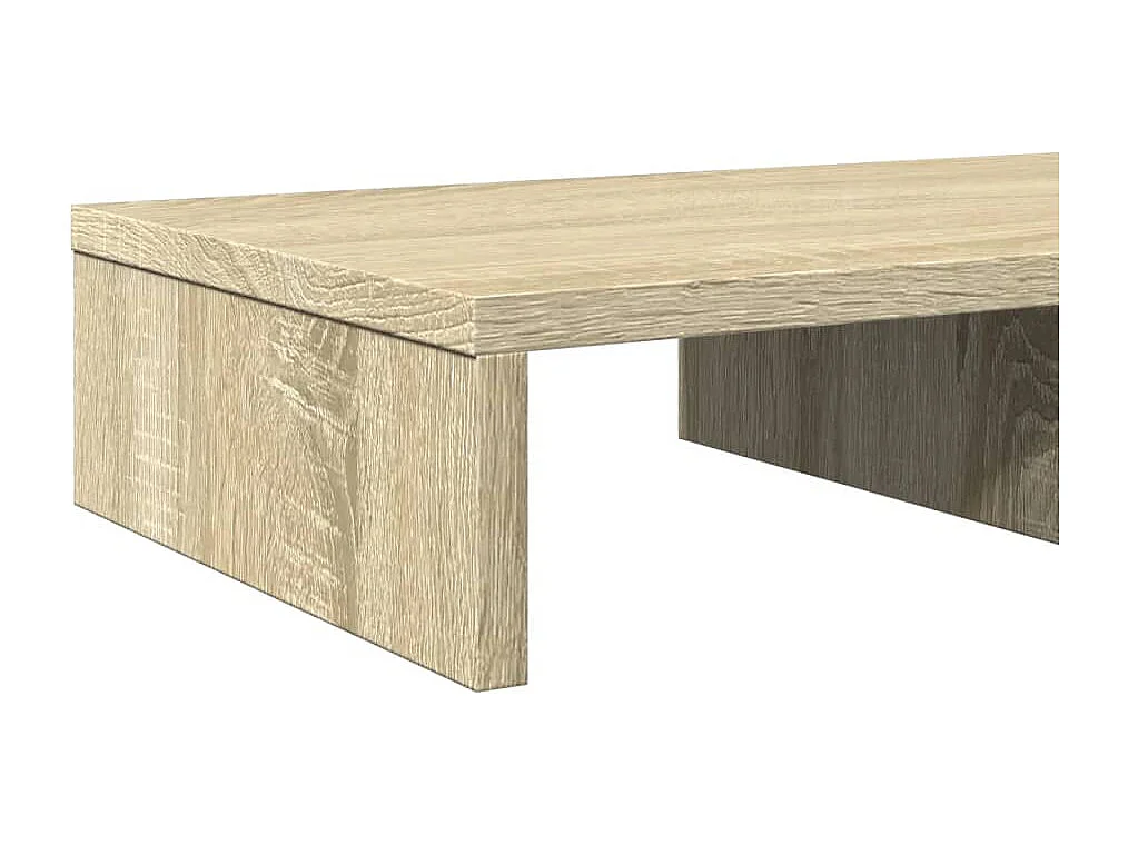 Support de moniteur chêne sonoma 50x27x10 cm bois d'ingénierie