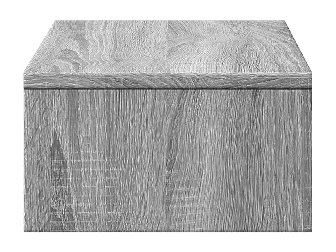 Support de moniteur avec tiroirs sonoma gris bois d'ingénierie