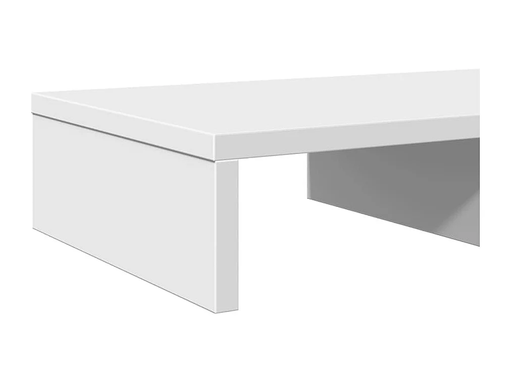 Suporte de monitor branco 50x27x10 cm madeira projetada
