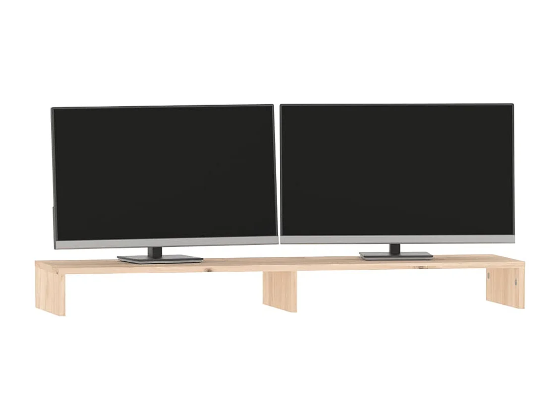 Soporte para monitor 100x27x10 cm Madera maciza de pino