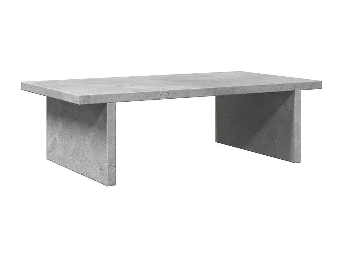 Betongrijze monitorstandaard 50x27x15 cm parket