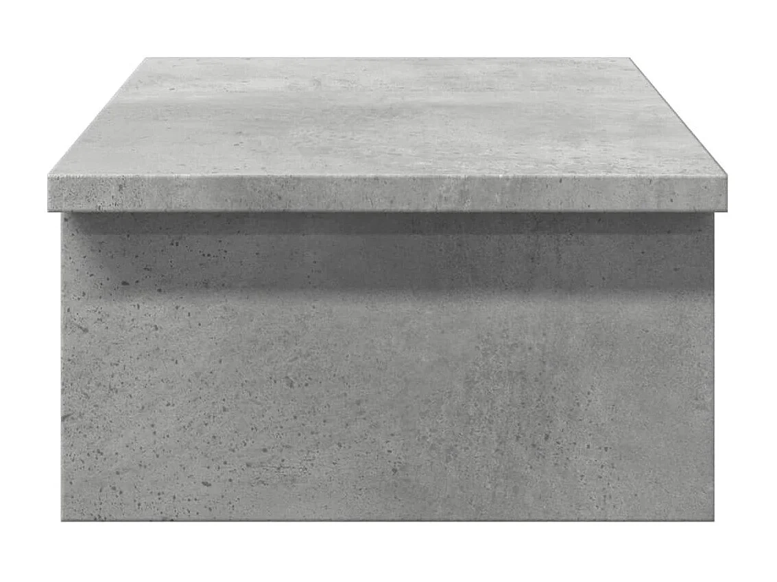 Betongrijze monitorstandaard 50x27x15 cm parket