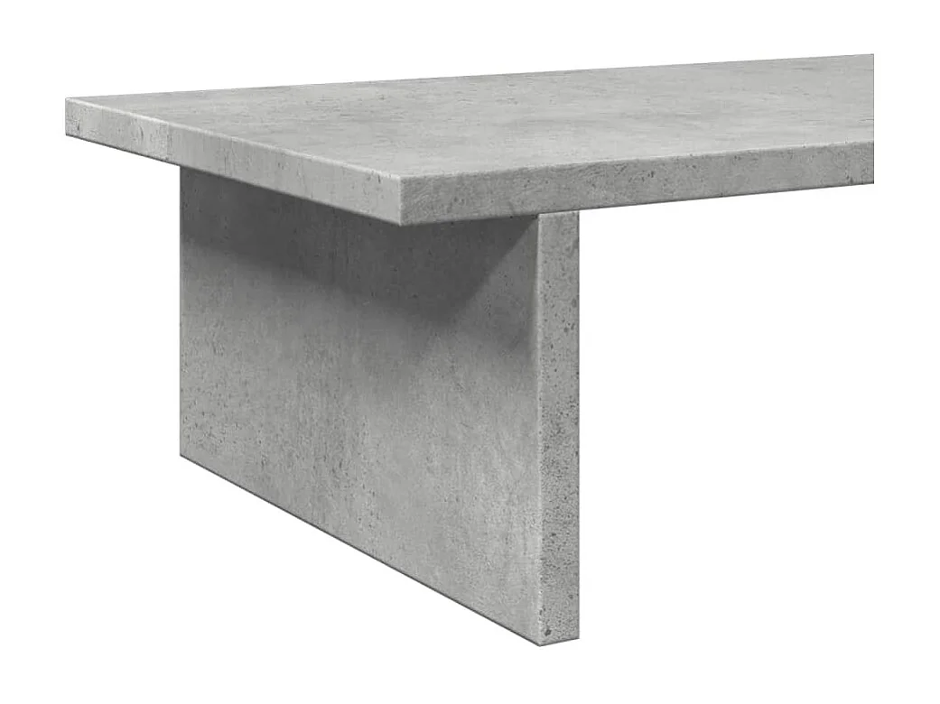 Betongrijze monitorstandaard 50x27x15 cm parket