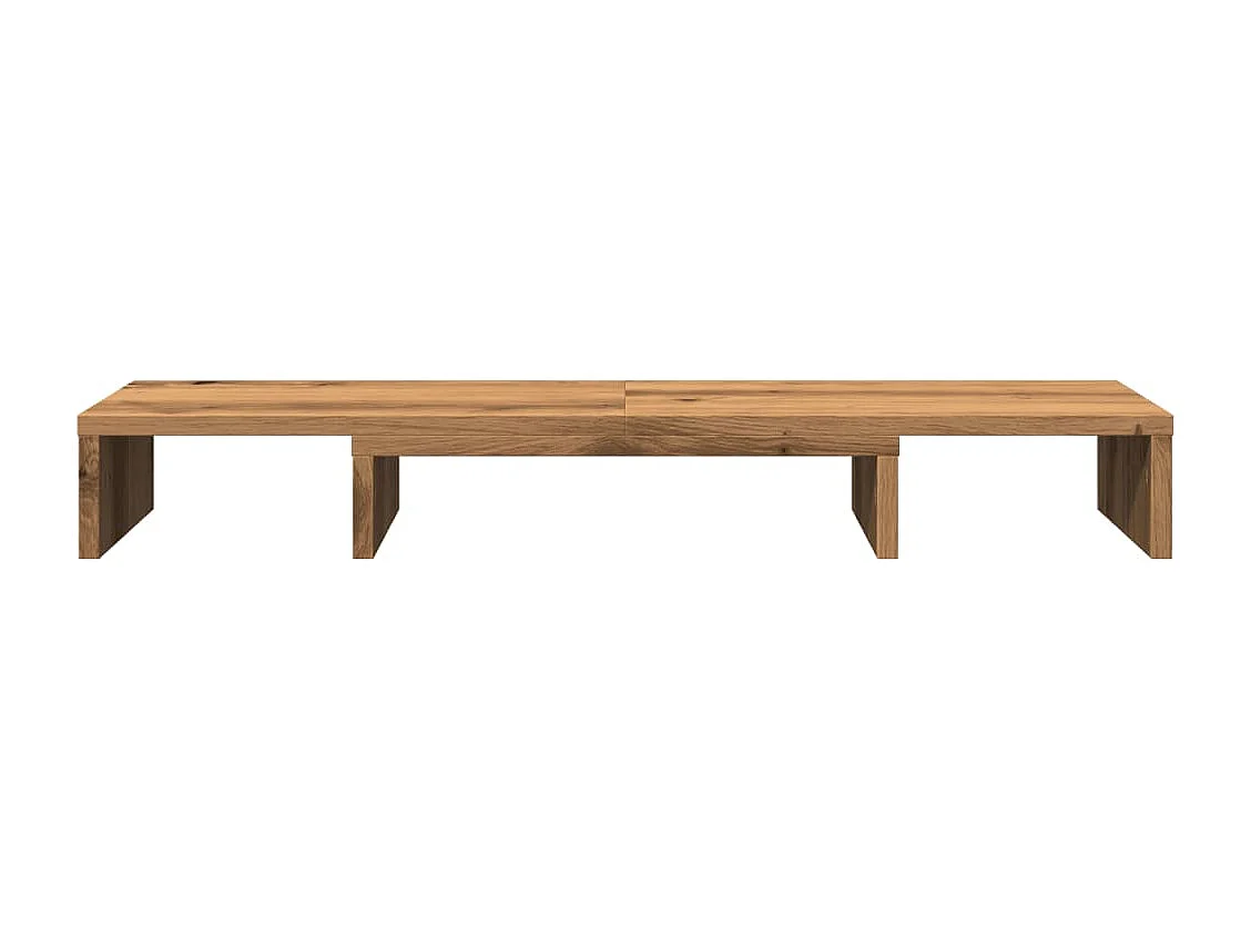 Support de moniteur élévateur réglable chêne artisanal