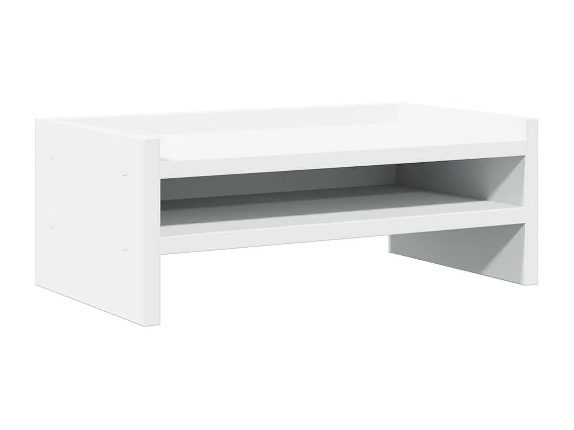 Soporte para monitor blanco 42x24x16 cm de madera contrachapada