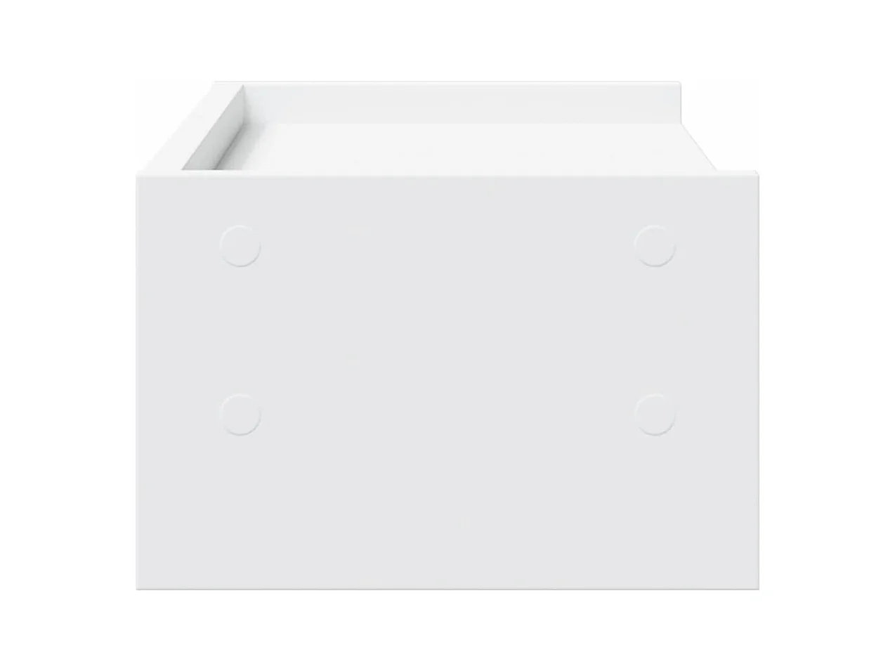 Support de moniteur blanc 42x24x16 cm bois d'ingénierie