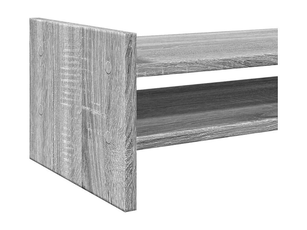 Support de moniteur sonoma gris 50x27x20 cm bois d'ingénierie