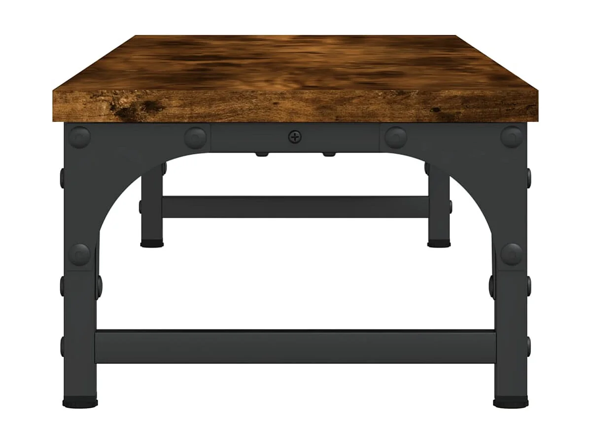 Support de moniteur chêne fumé 85x23x15,5 cm bois d'ingénierie