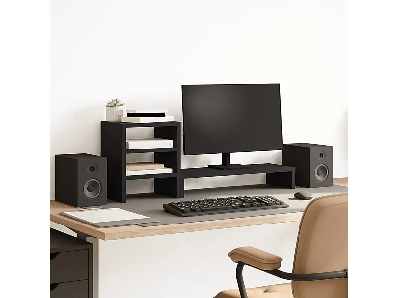 Support de moniteur et organisateur de bureau bois d'ingénierie