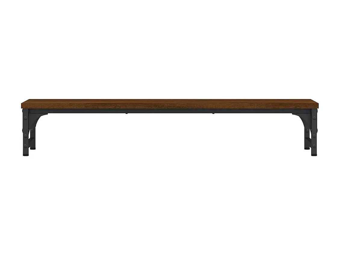 Support de moniteur chêne marron 85x23x15,5cm bois d'ingénierie