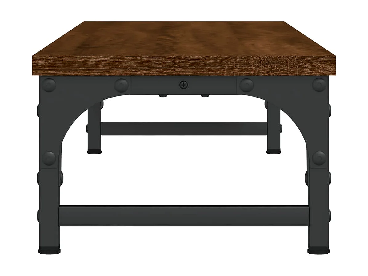 Support de moniteur chêne marron 85x23x15,5cm bois d'ingénierie