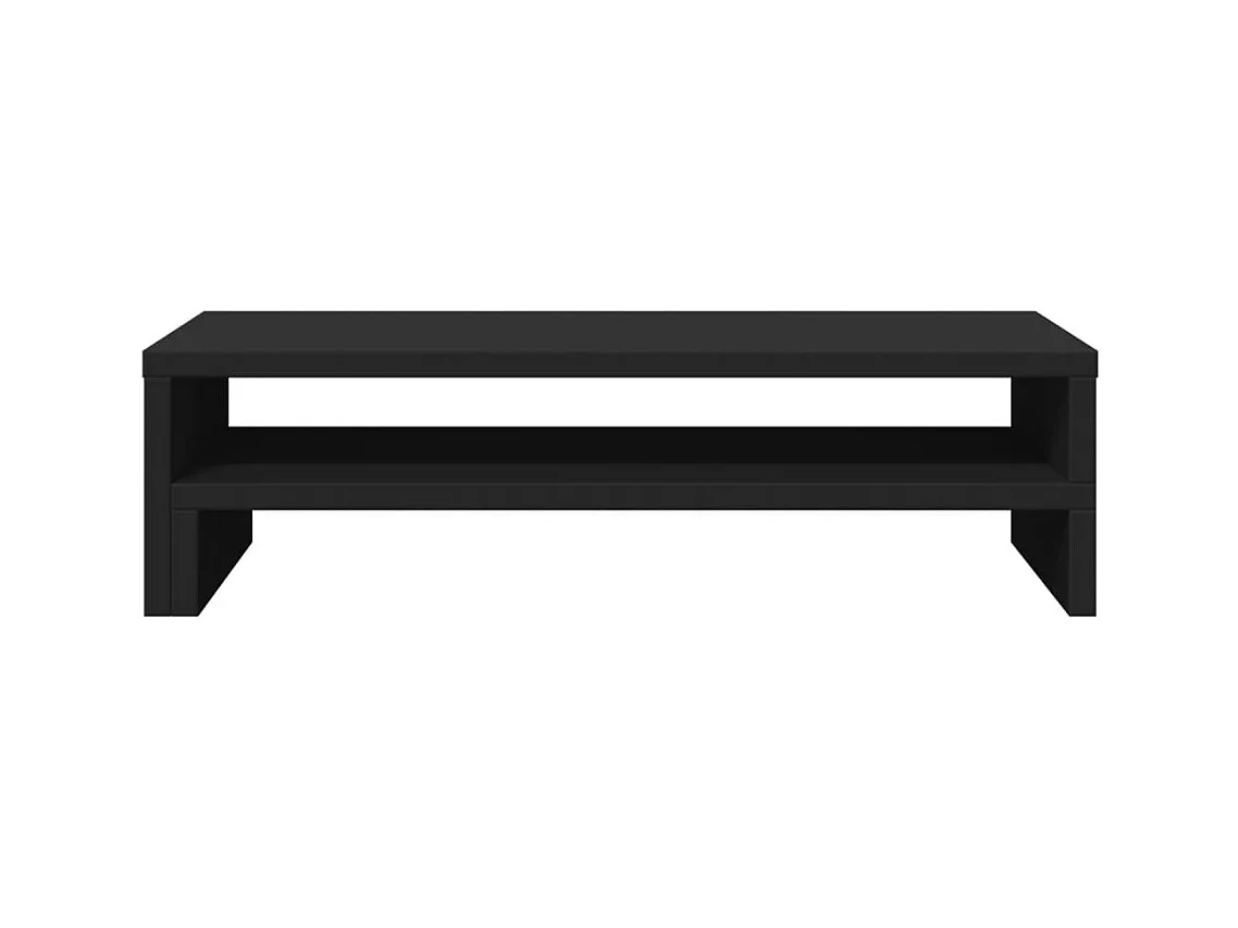 Support de moniteur noir 54x22x15 cm bois d'ingénierie