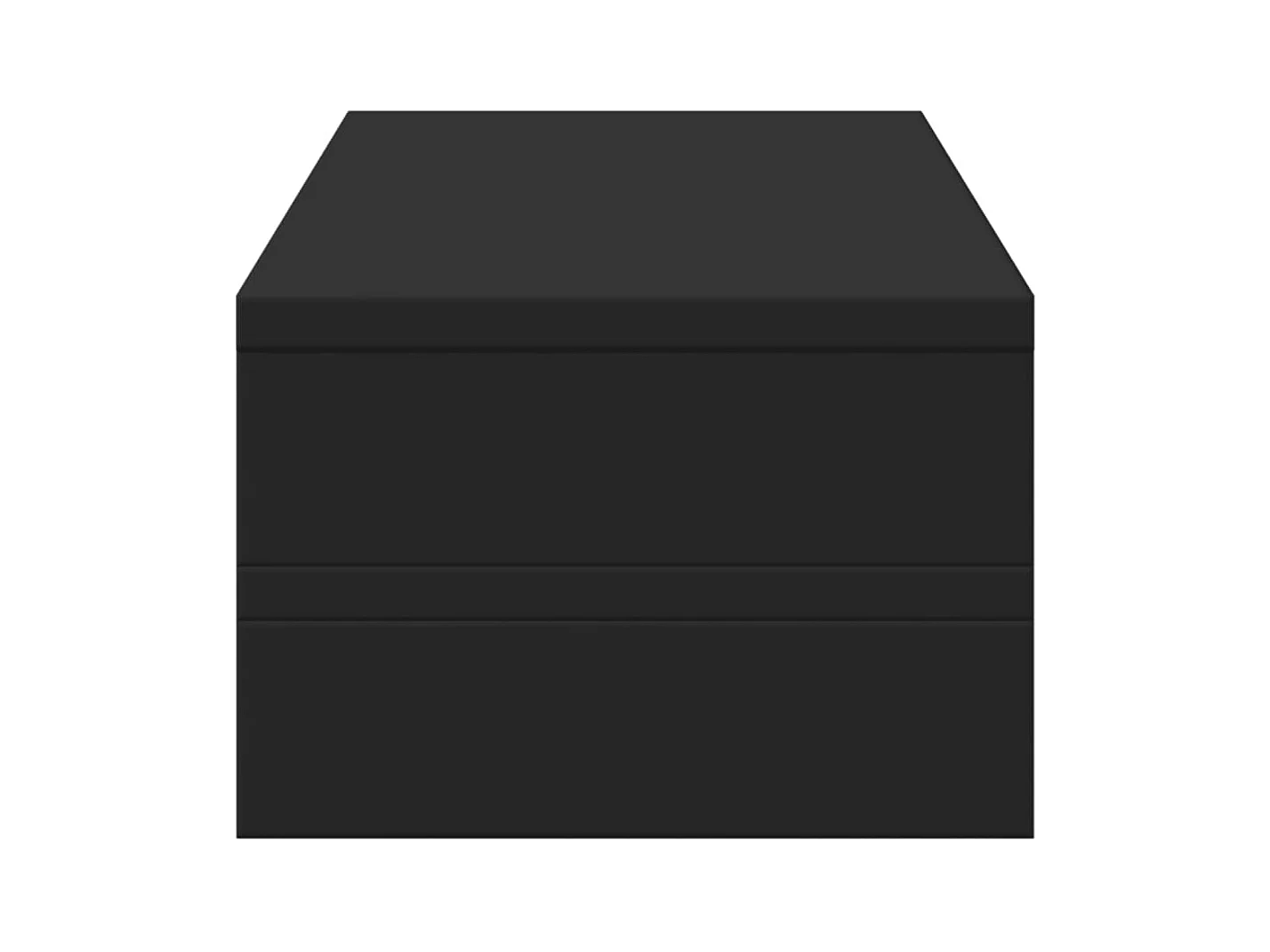 Support de moniteur noir 54x22x15 cm bois d'ingénierie