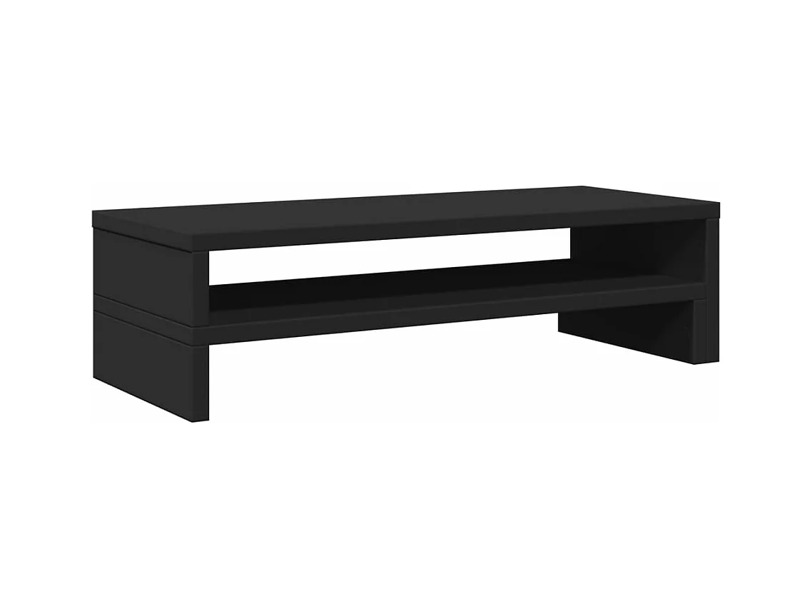 Support de moniteur noir 54x22x15 cm bois d'ingénierie