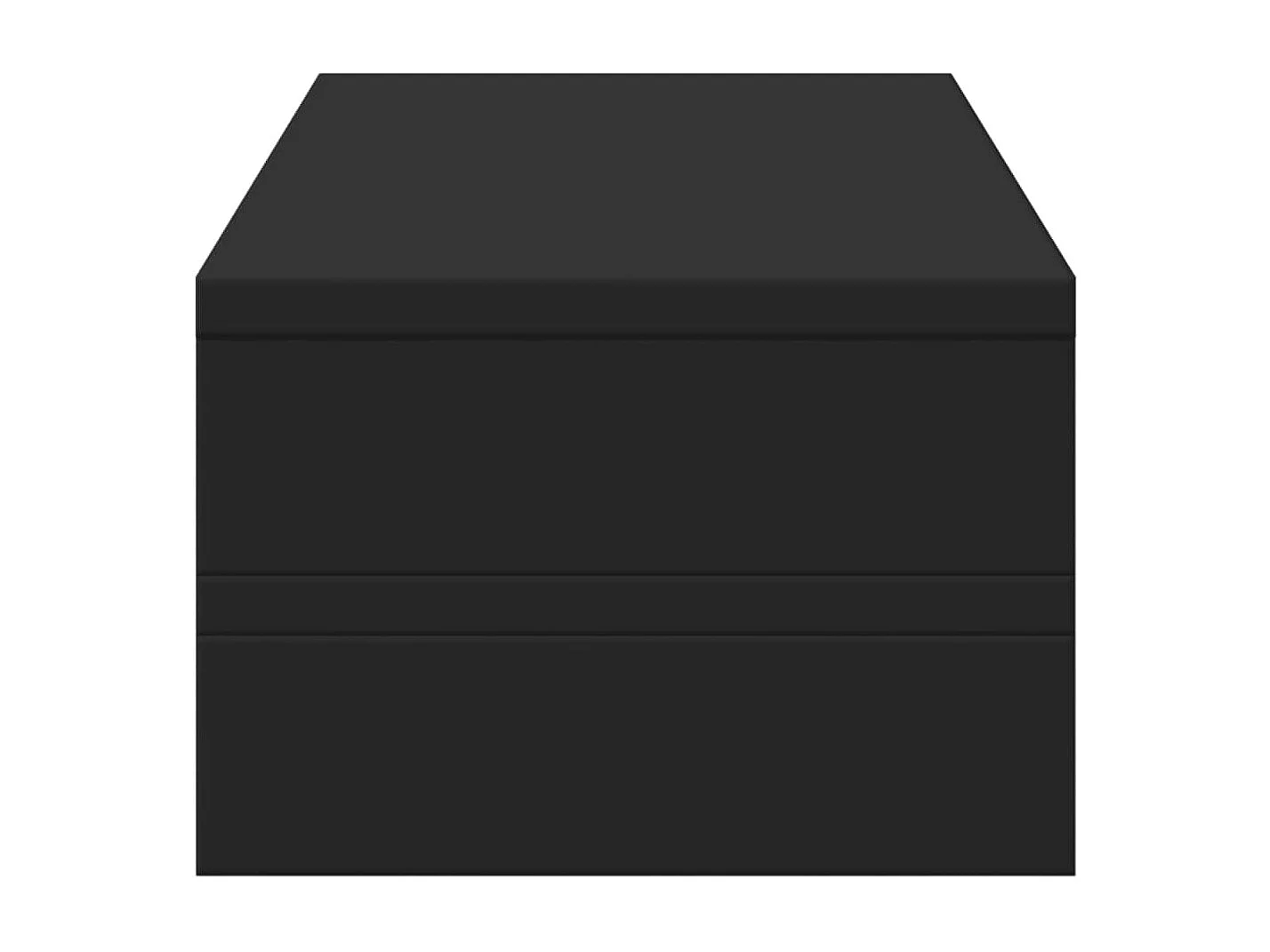 Support de moniteur noir 54x22x15 cm bois d'ingénierie