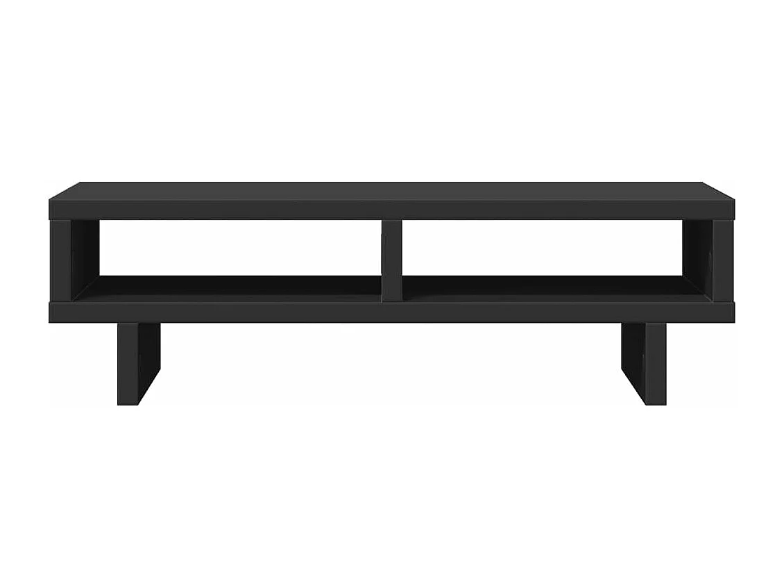 Support de moniteur noir 50x27x15 cm bois d'ingénierie