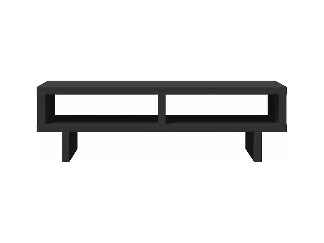 Support de moniteur noir 50x27x15 cm bois d'ingénierie