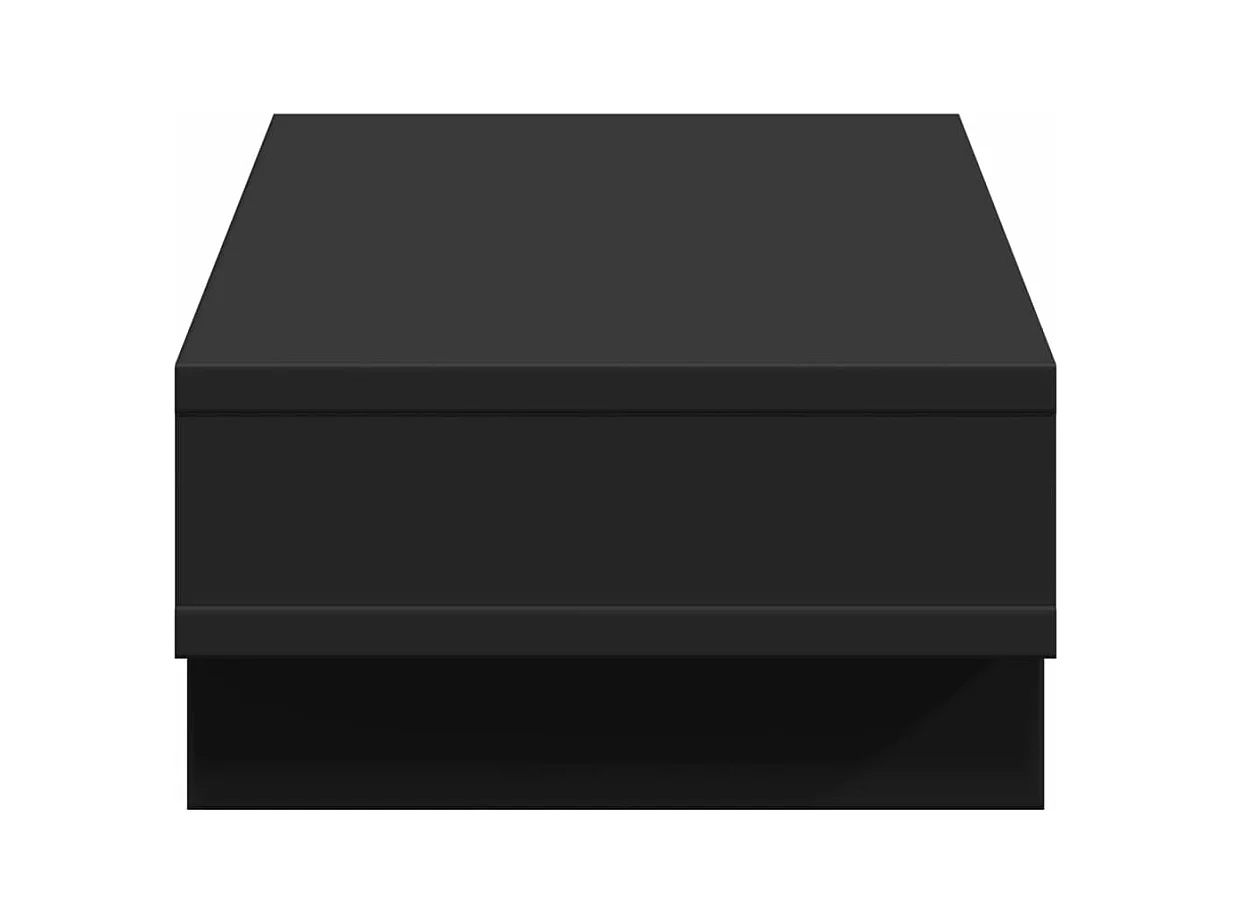 Support de moniteur noir 50x27x15 cm bois d'ingénierie