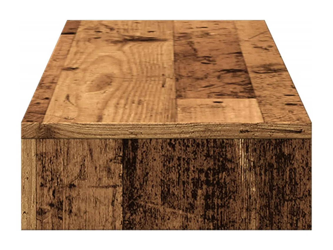 Supporto per monitor in legno vecchio 100x27x10 cm in derivati del legno