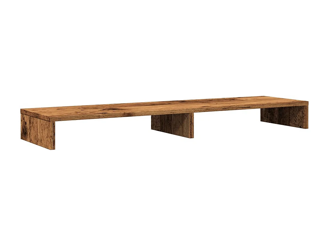 Supporto per monitor in legno vecchio 100x27x10 cm in derivati del legno