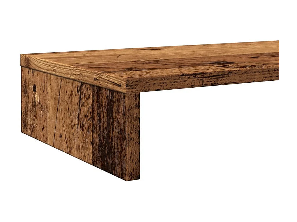 Supporto per monitor in legno vecchio 100x27x10 cm in derivati del legno