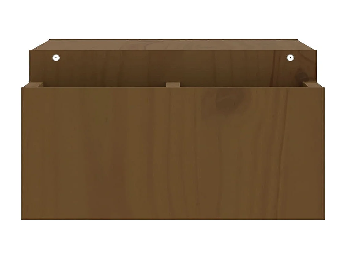 Support de moniteur Marron miel 70x27,5x15cm Bois de pin solide