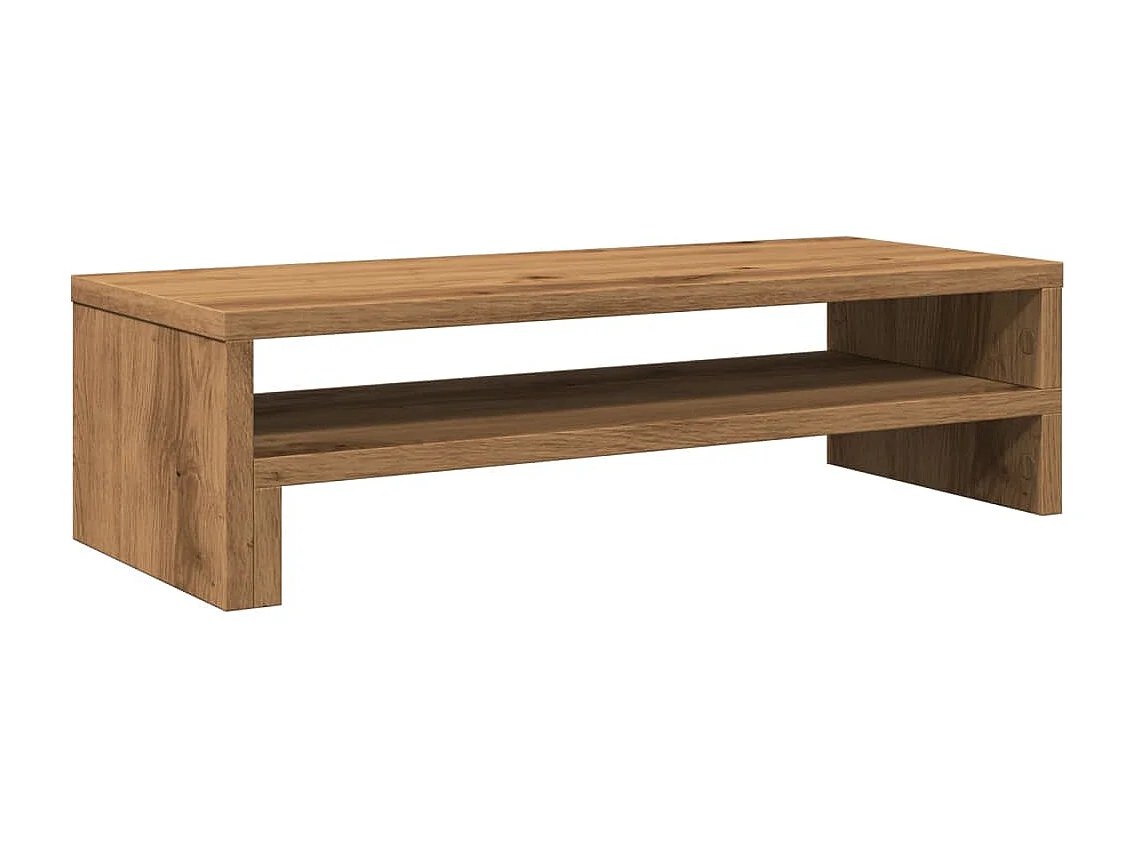 Soporte para monitor artesanal de roble 54x22x15 cm madera contrachapada
