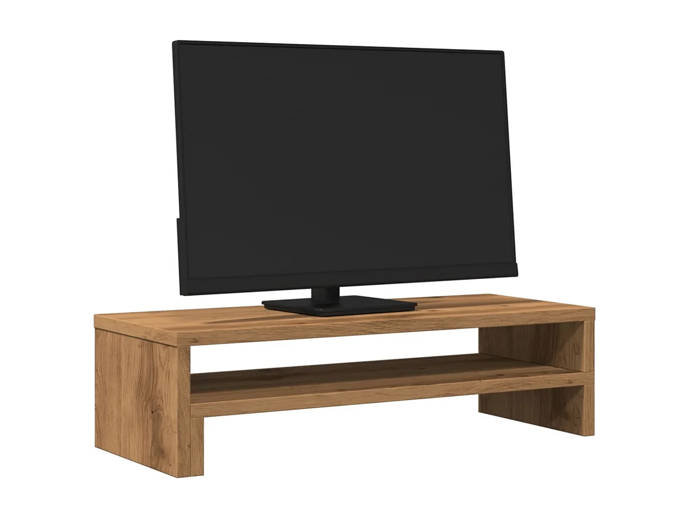 Soporte para monitor artesanal de roble 54x22x15 cm madera contrachapada