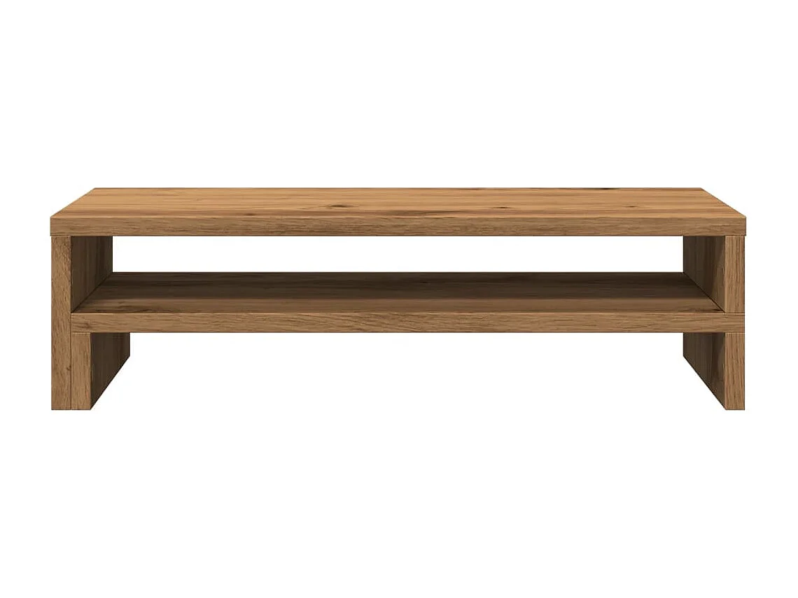 Soporte para monitor artesanal de roble 54x22x15 cm madera contrachapada