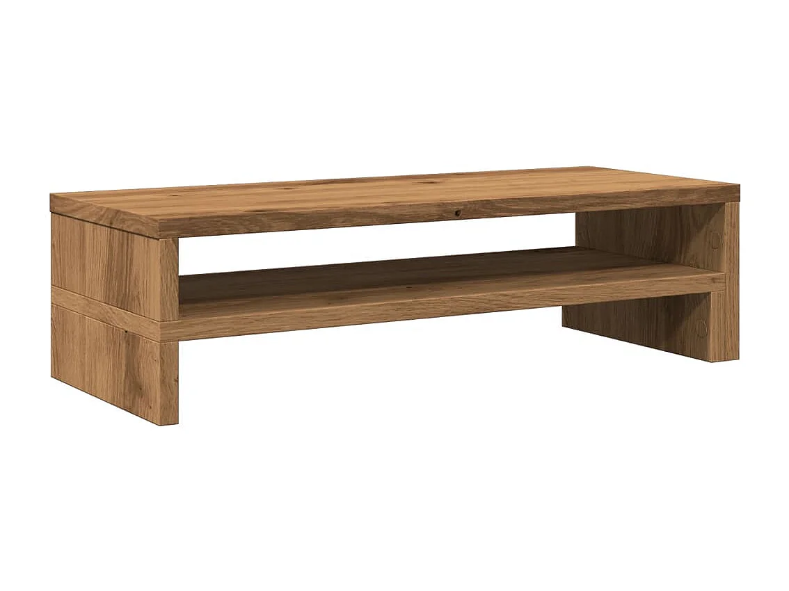 Soporte para monitor artesanal de roble 54x22x15 cm madera contrachapada