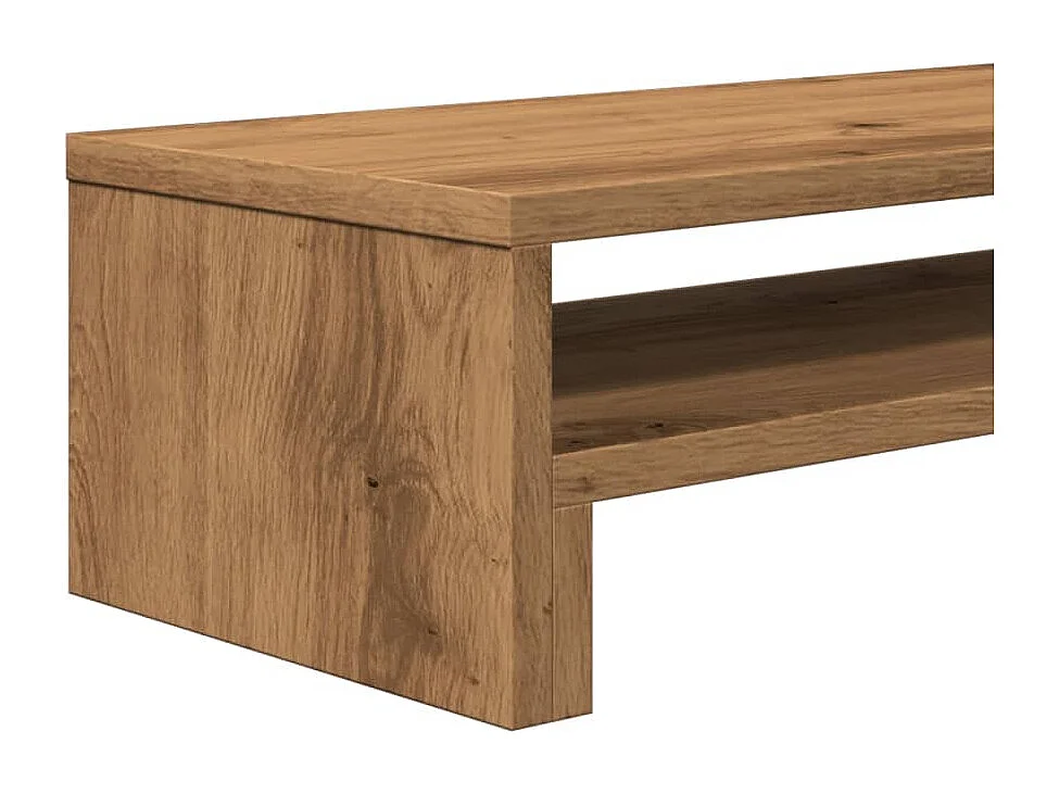 Soporte para monitor artesanal de roble 54x22x15 cm madera contrachapada