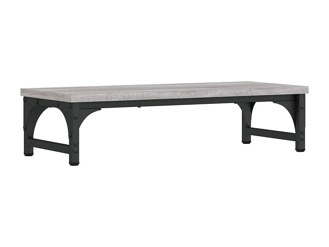 Support de moniteur sonoma gris 55x23x14 cm bois d'ingénierie