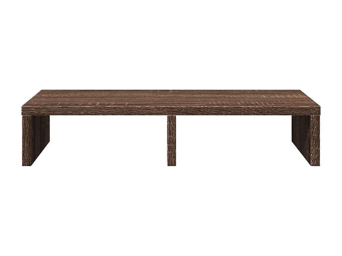 Monitorständer aus brauner Eiche, 50 x 27 x 10 cm, Holzwerkstoff