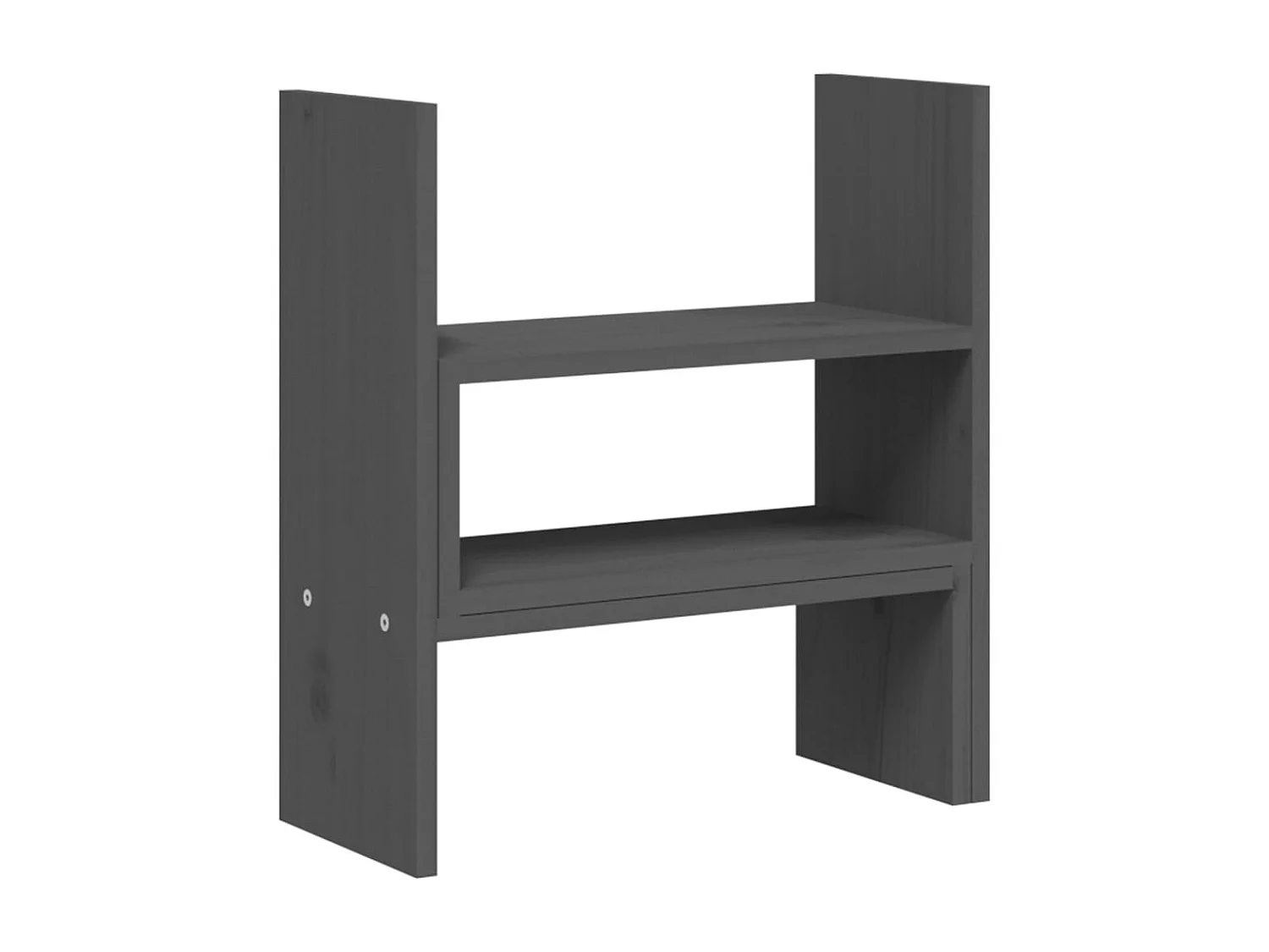 Support pour moniteur Gris (39-72)x17x43 cm Bois de pin solide