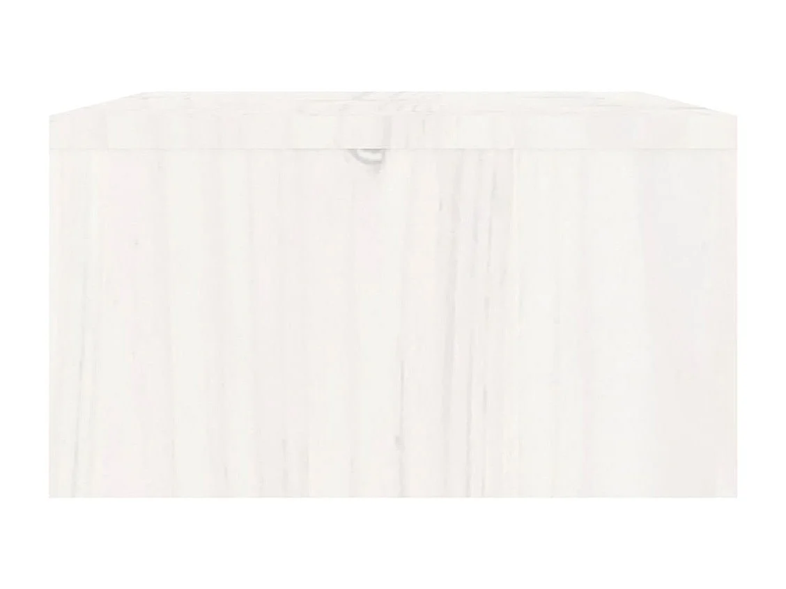 Suporte para monitor Branco 100x27x15 cm Madeira maciça de pinho