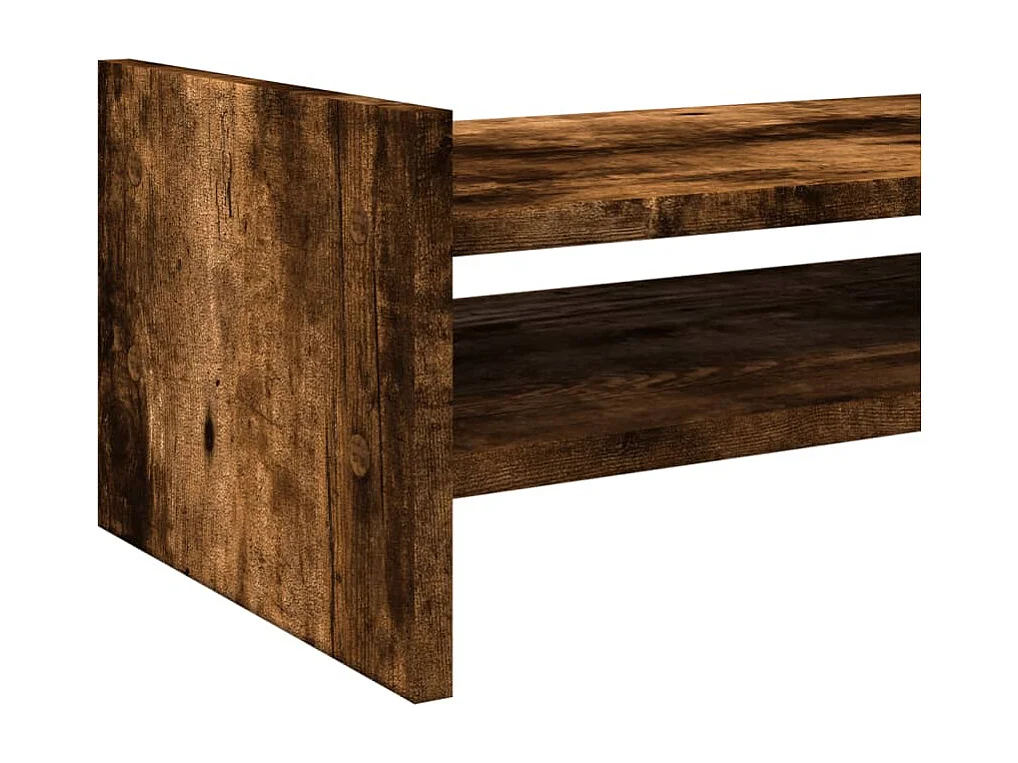 Supporto per monitor in rovere affumicato 50x27x20 cm in derivati del legno