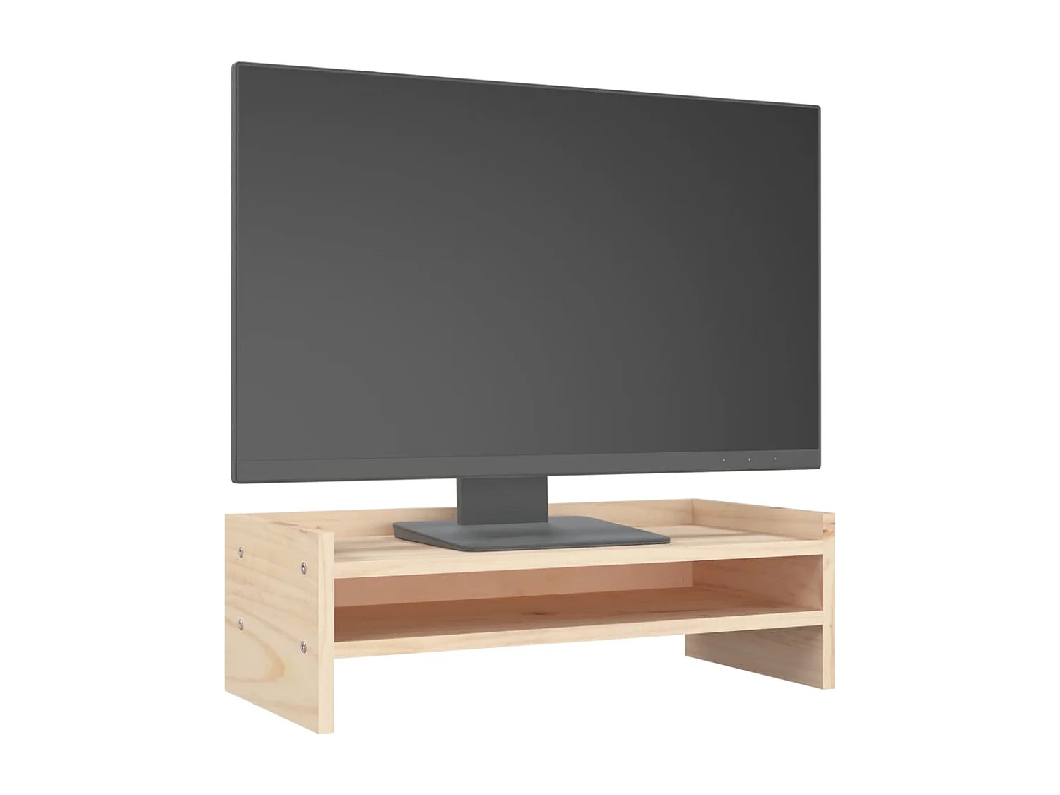 Suporte para monitor 50x24x16 cm Madeira maciça de pinho