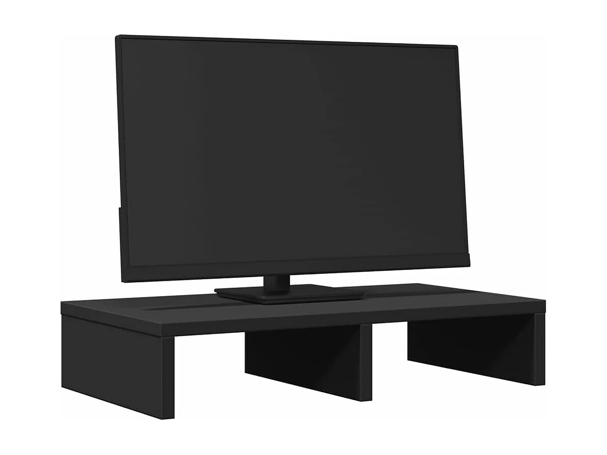 Suporte para monitor preto 50x27x10 cm madeira projetada
