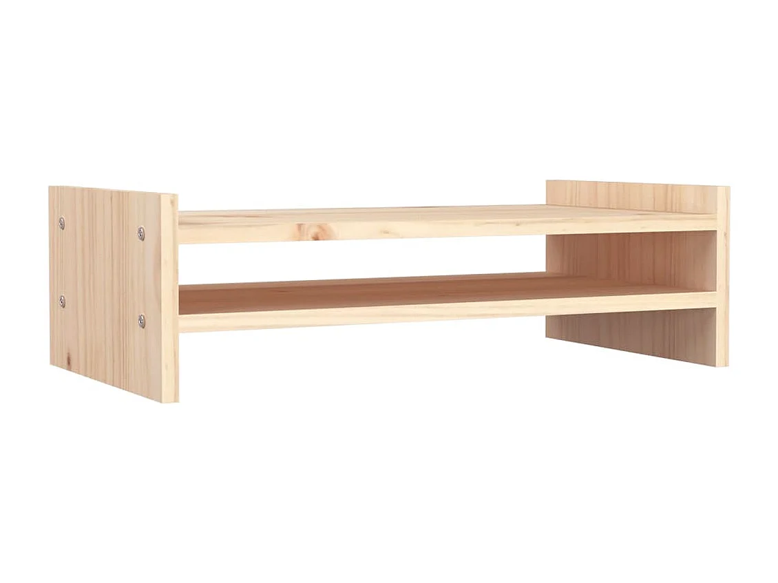 Monitorständer 50x27x15 cm Massives Kiefernholz