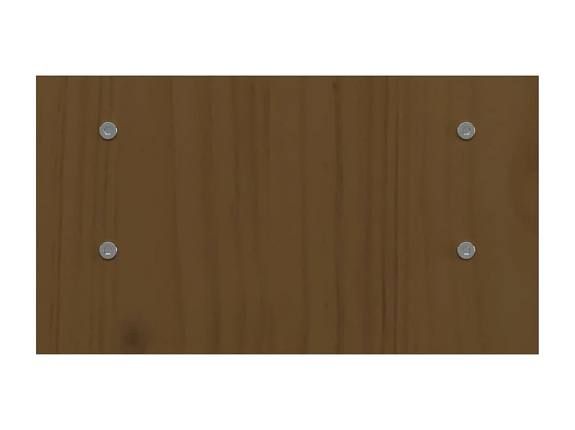 Supporto per monitor Marrone miele 50x27x15 cm Legno di pino massiccio