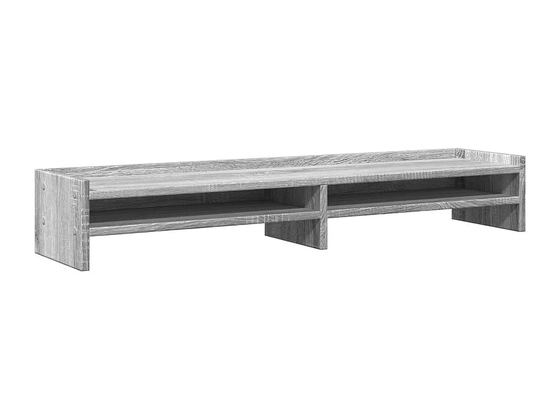 Support de moniteur sonoma gris 100x24x16 cm bois d'ingénierie