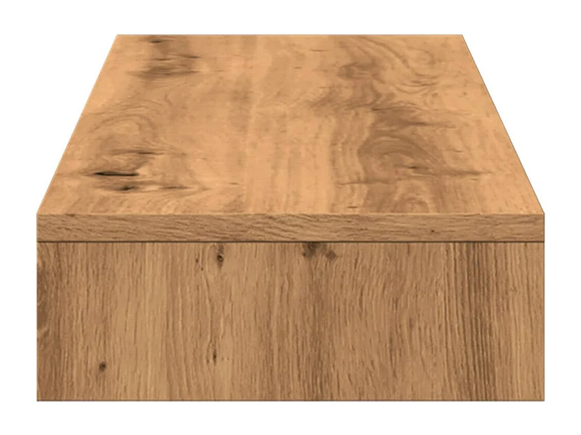 Handgefertigter Monitorständer aus Eichenholz, 100 x 27 x 10 cm, Holzwerkstoff