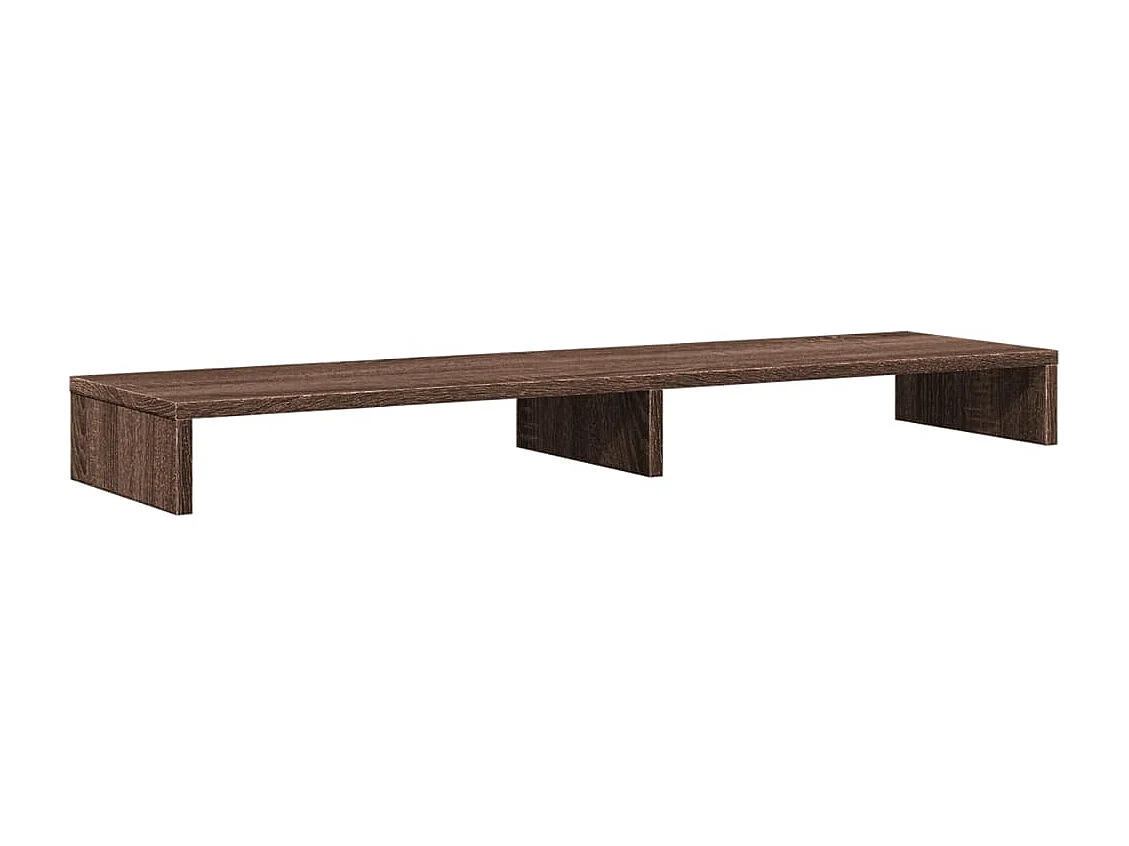 Support de moniteur chêne marron 100x27x10 cm bois d'ingénierie