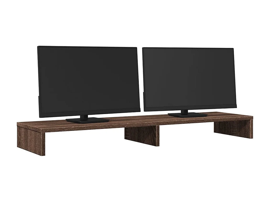 Support de moniteur chêne marron 100x27x10 cm bois d'ingénierie