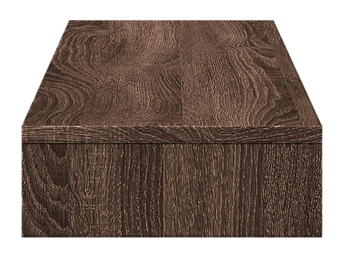 Support de moniteur chêne marron 100x27x10 cm bois d'ingénierie