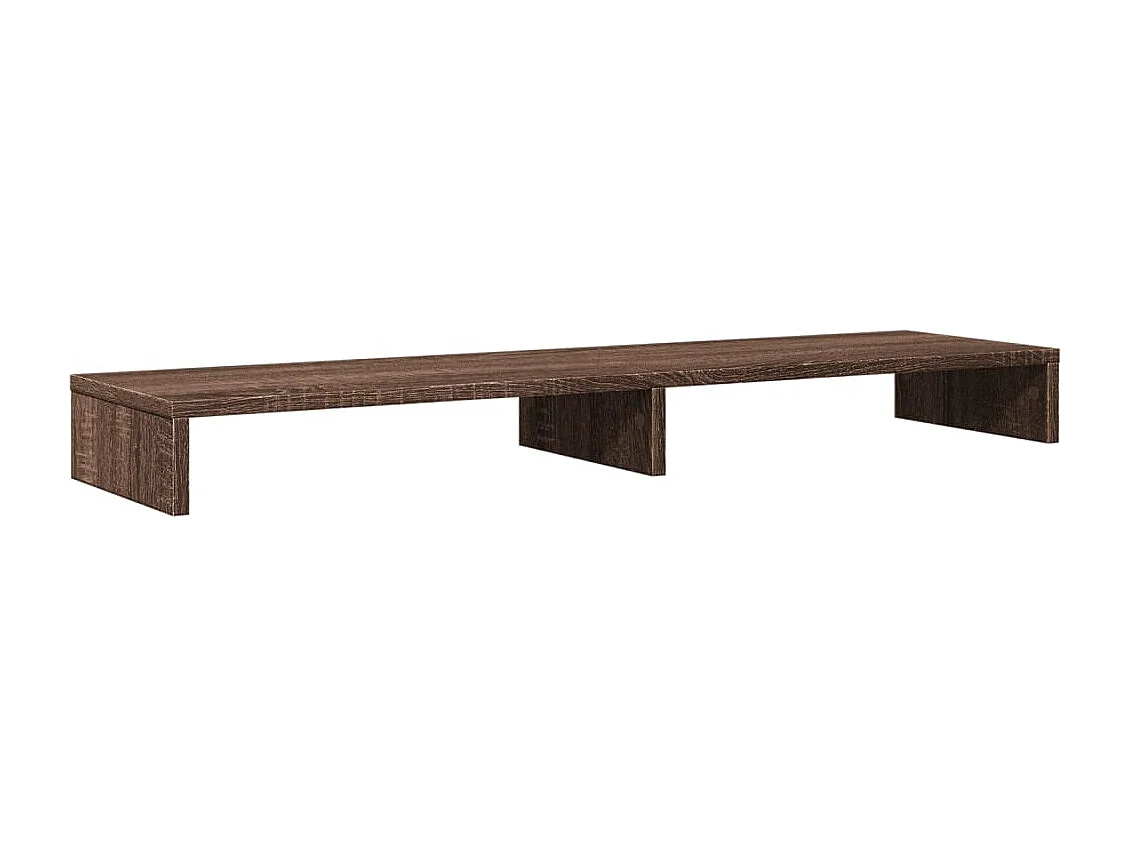 Support de moniteur chêne marron 100x27x10 cm bois d'ingénierie