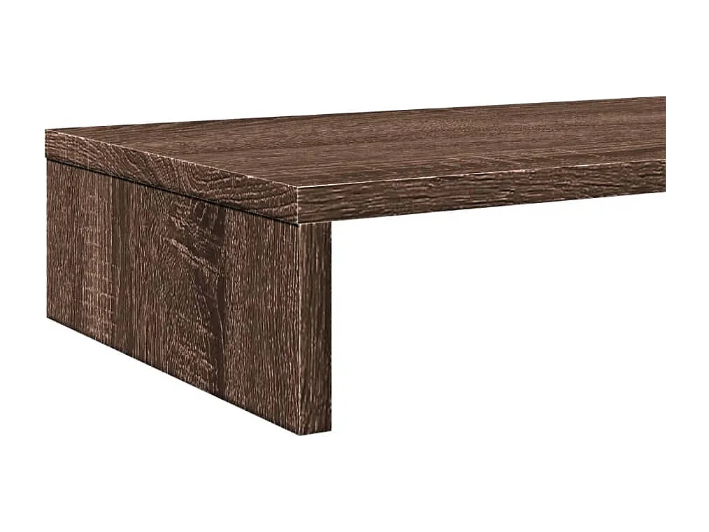 Support de moniteur chêne marron 100x27x10 cm bois d'ingénierie